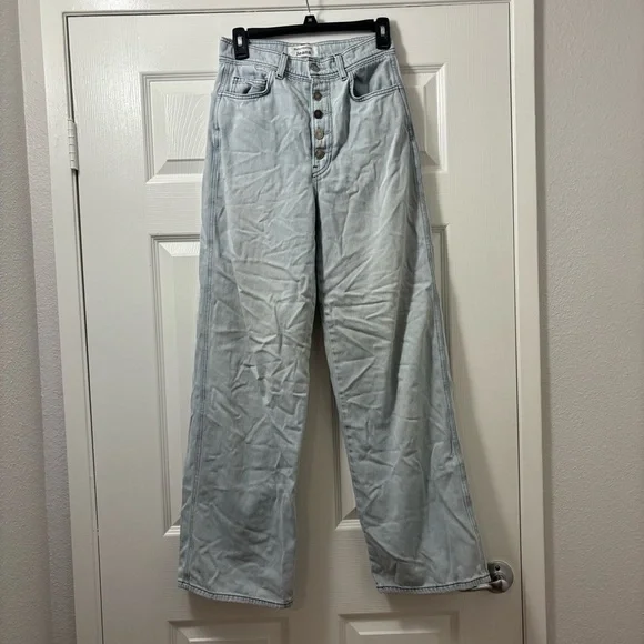 Reformation Olive Jean Light Wash Flare Jeans - Picture 2 of 11